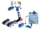 Kolejka elektryczna pociąg policja autka 92 elementy ~300cm  9