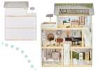 LULILO Domek dla lalek drewniany FLORO boho LED 25