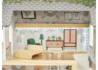 LULILO Domek dla lalek drewniany FLORO boho LED 26