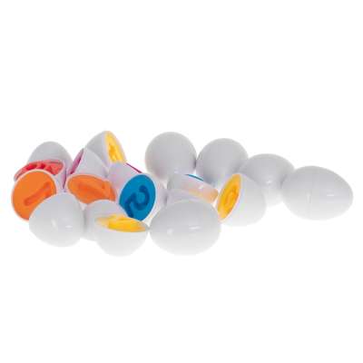 Puzzle egg blocks 12 pcs extrusion Montessori numbers and colors