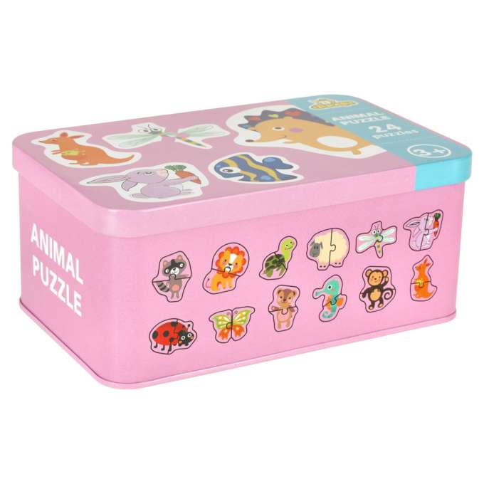 Puzzle in a can animals 24 puzzles
