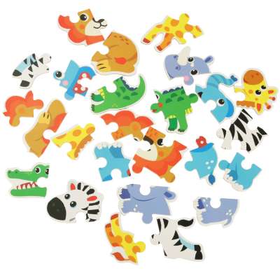 Puzzle in a can safari animals 25 puzzles