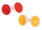 Puzzle klocki jajka 12 szt wytłaczanka Montessori owoce i warzywa 3