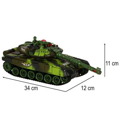 RC War Tank 9993 2.4 GHz forest camouflage tank
