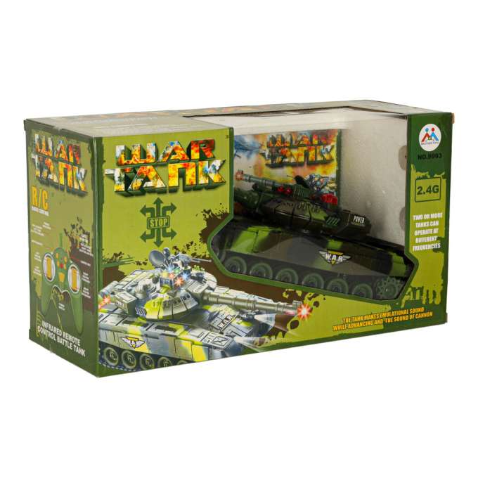 RC War Tank 9993 2.4 GHz forest camouflage tank