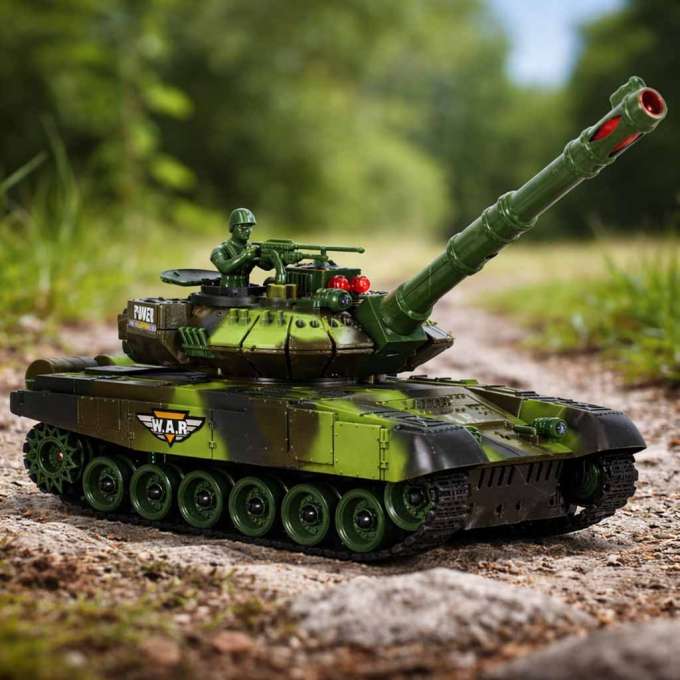 RC War Tank 9993 2.4 GHz forest camouflage tank
