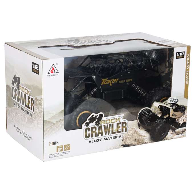 RC car Rock Crawler 1:12 4WD METAL black
