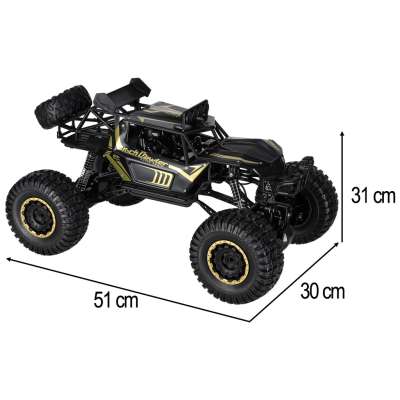 Samochód zdalnie sterowany 2,4GHz 1:8 51cm metal czarny