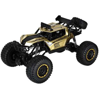 Samochód zdalnie sterowany 2,4GHz 1:8 51cm metal złoty