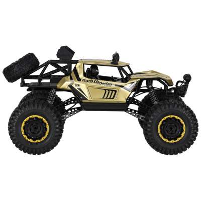 Samochód zdalnie sterowany 2,4GHz 1:8 51cm metal złoty