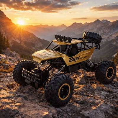 Samochód zdalnie sterowany na pilota RC Rock Crawler 1:12 4WD METAL złoty