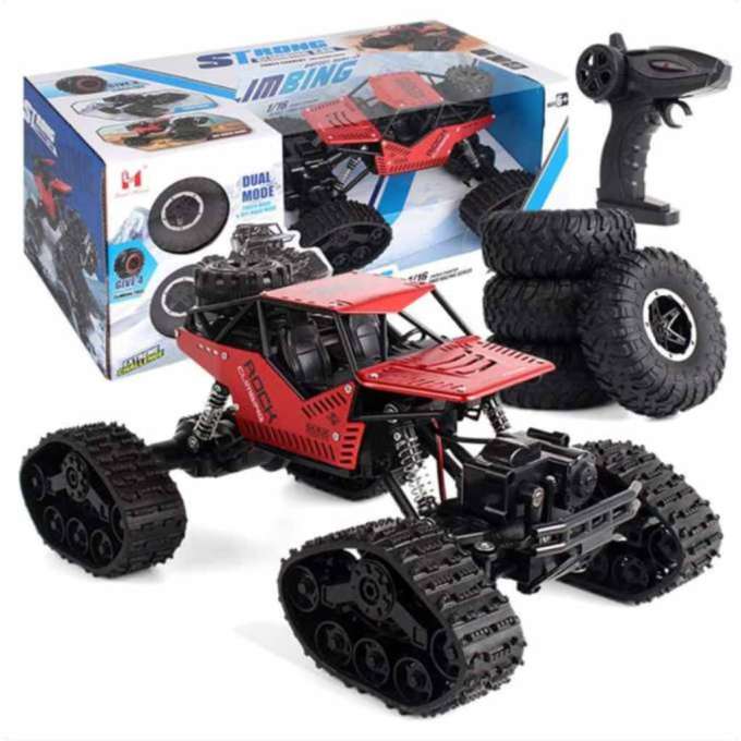 Samochód zdalnie sterowany na pilota RC Rock Crawler 4x4 LHC012 auto 2w1 czerwony