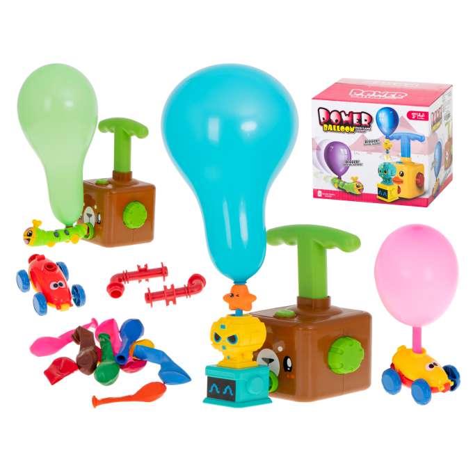 Aerodynamic car teddy bear balloon launcher