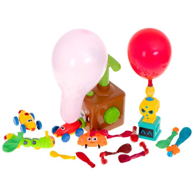Aerodynamic car teddy bear balloon launcher