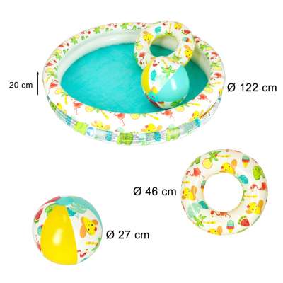 BESTWAY 51124 Pool ball circle wading pool 122cm