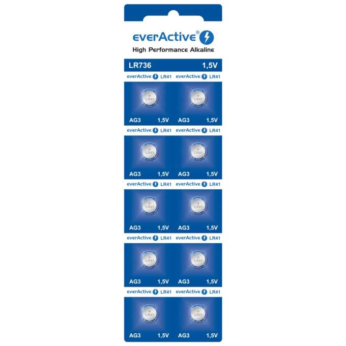 Bateria everActive Alkaline G3 LR736 blister 10szt