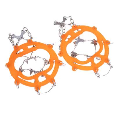 Crampons for hiking boots with spikes chains cover size 39-45