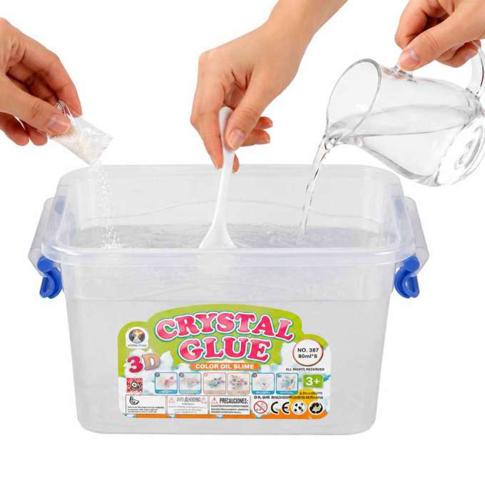 Crystal glue slime 3D 26 pieces set