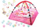Educational Mat Playpen Pool with balls pink 1