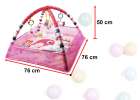 Educational Mat Playpen Pool with balls pink 2