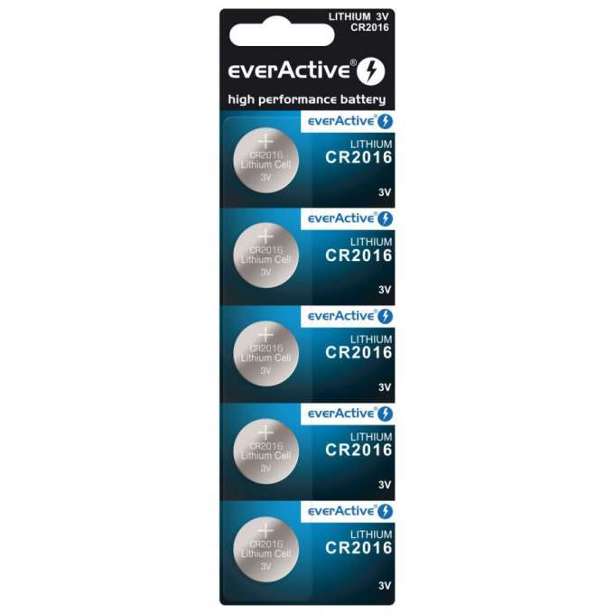 EverActive lithium battery CR2016 blister 5pcs.