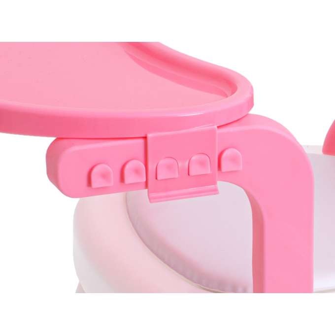 Feeding and play table chair pink