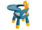 Feeding and play table chair yellow and blue 3