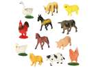 Figurines farm animals set cow horse 12pcs 1