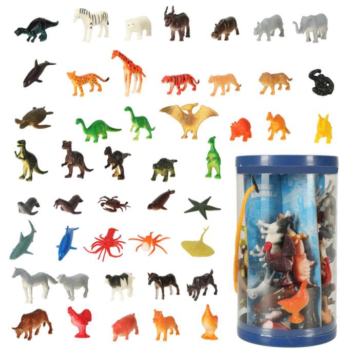 Figurines sea animals wild homestead dinosaurs set mix 48pcs