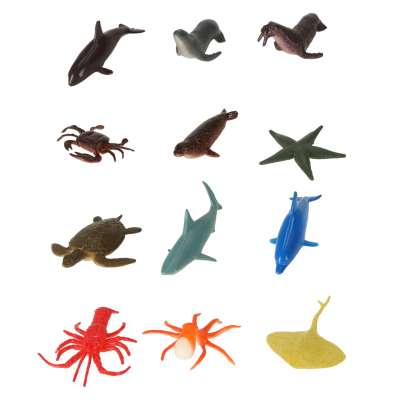 Figurines sea animals wild homestead dinosaurs set mix 48pcs