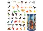 Figurki zwierzęta morskie dzikie zagrodowe dinozaury zestaw mix 48sztuk 1