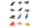 Figurki zwierzęta morskie dzikie zagrodowe dinozaury zestaw mix 48sztuk 7