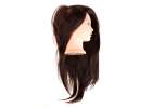 Hairdresser's training head with natural hair 2