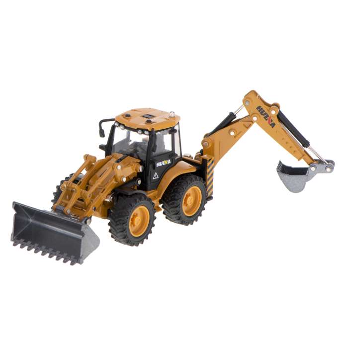 Koparka ładowarka spychacz z łyżką model z metalu Die-Cast H-toys 1:50