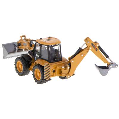 Koparka ładowarka spychacz z łyżką model z metalu Die-Cast H-toys 1:50