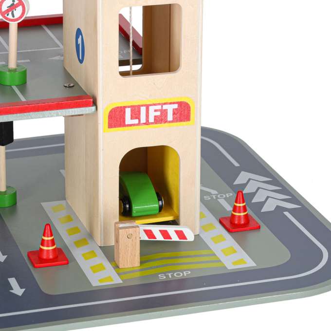 LULILO wooden car park BENINO double-decker urban garage