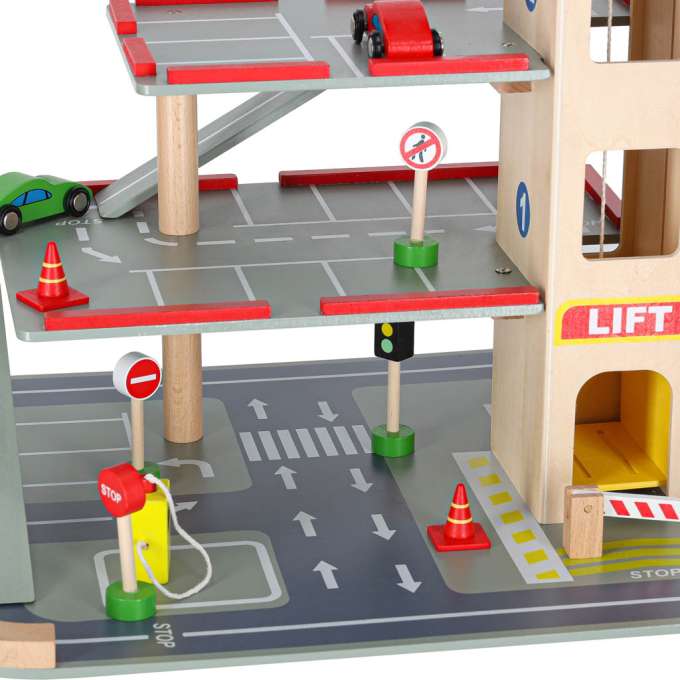 LULILO wooden car park BENINO double-decker urban garage
