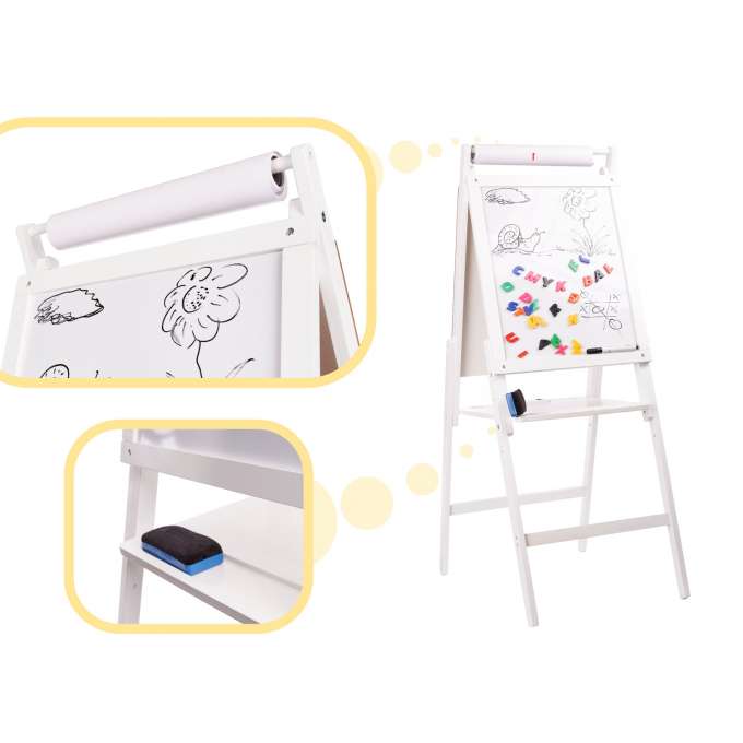Magnetic chalkboard + magnets white XXL