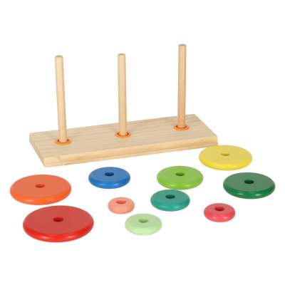 Piramida drewniana z podstawą wieża sorter 