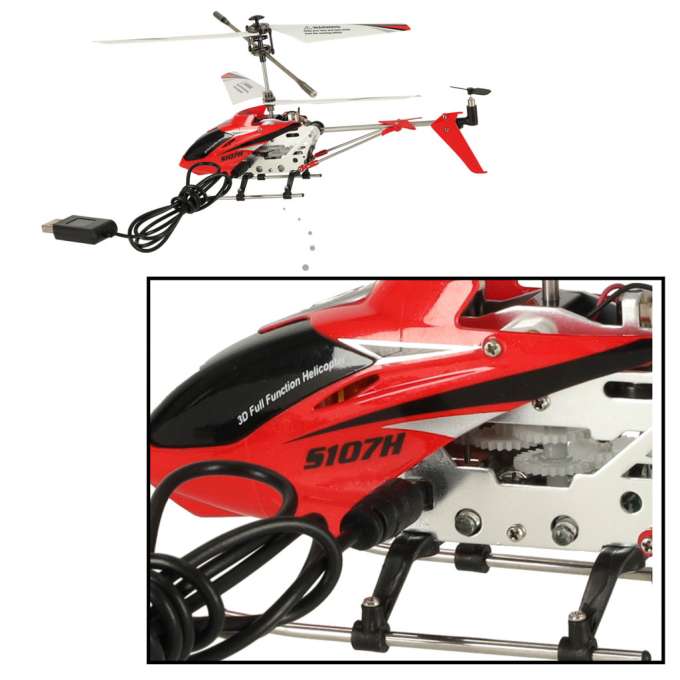 SYMA S107H 2.4GHz RTF RC helicopter red