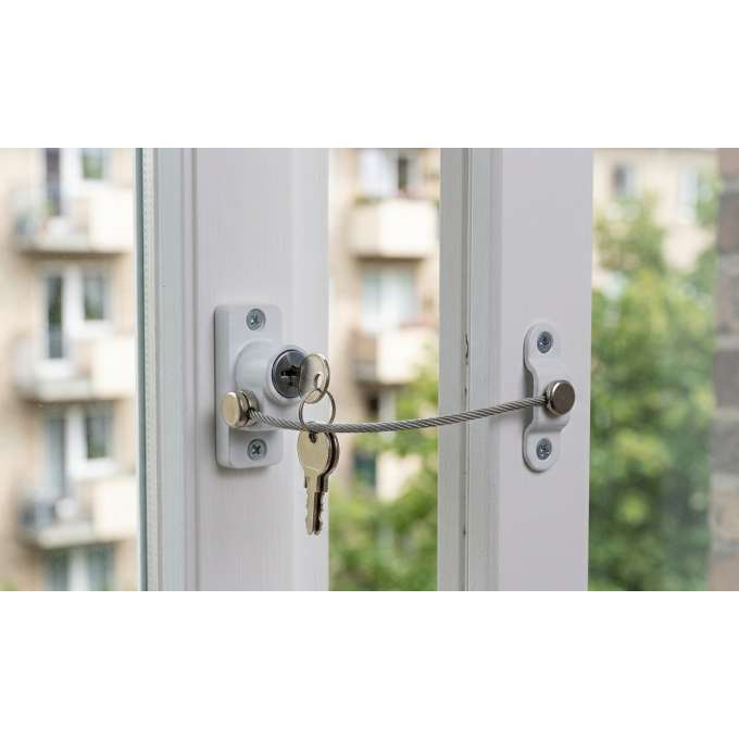Window security lock Child safety tilt restrictor key lock