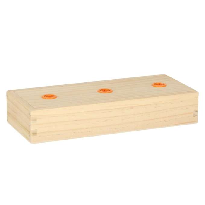 Wooden pyramid with base tower rainbow sorter