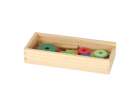 Wooden pyramid with base tower rainbow sorter 3