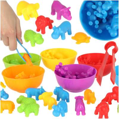 Animals safari educational learning to count montessori 36el.