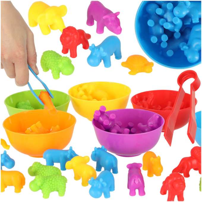 Animals safari educational learning to count montessori 36el.
