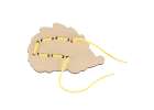 Educational set for learning to sew buttons hedgehog 5