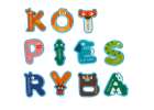 Foam letters numbers bath toy 5
