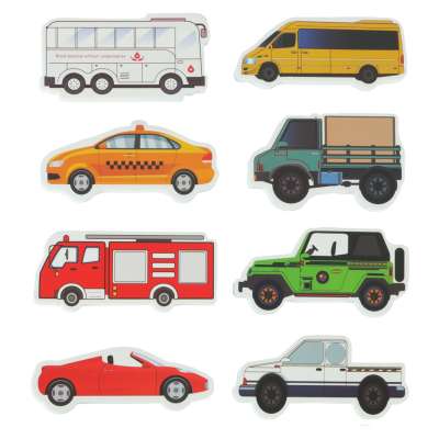 Foam tub bath toy street cars