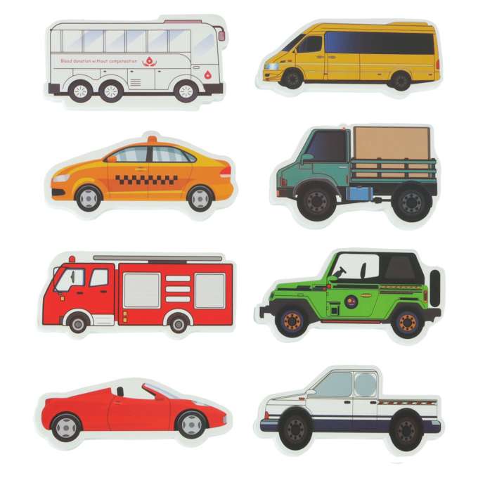 Foam tub bath toy street cars