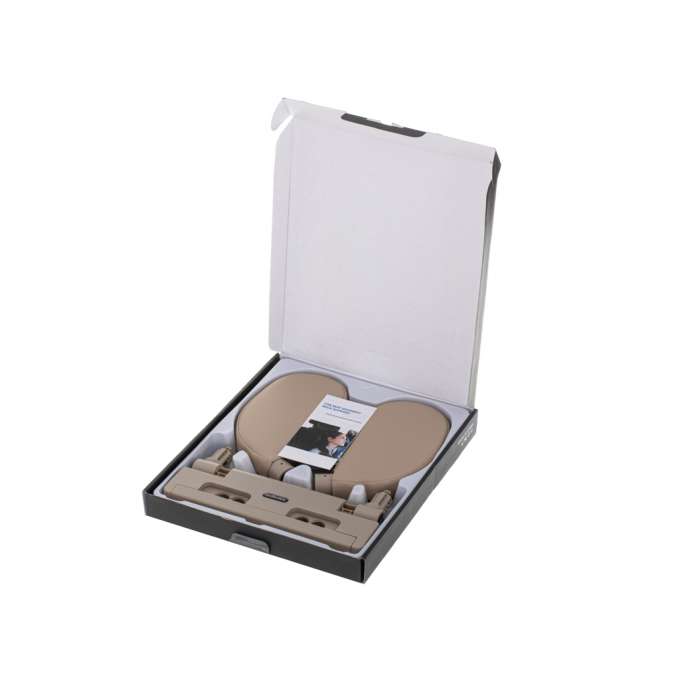 Head and neck adjustable car headrest beige